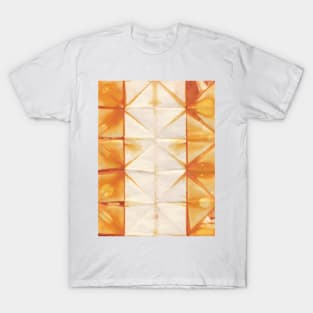 Rust orange tie dye pattern T-Shirt